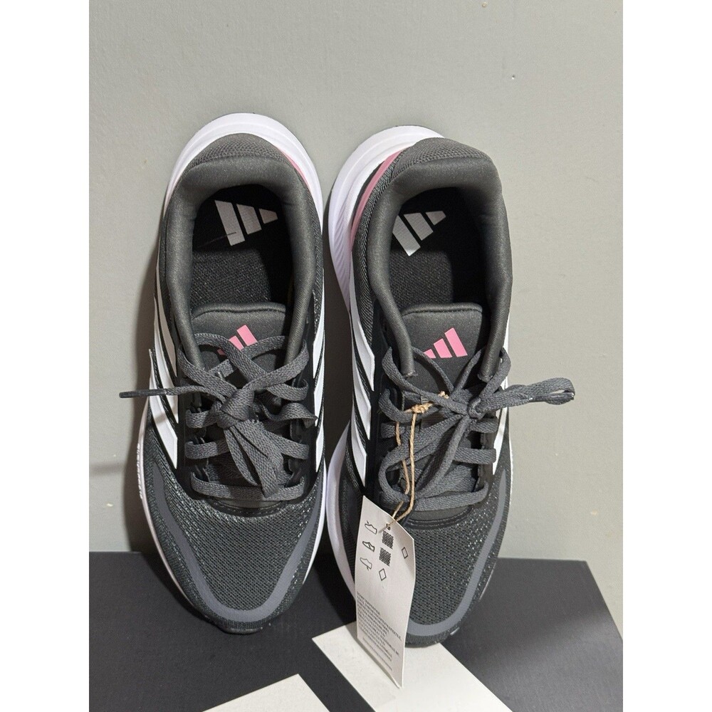 Adidas Runfalcon 5 Little Girls Sz 4 Shoes Black Pink Slip On Athletic Sneaker - Picture 14 of 16